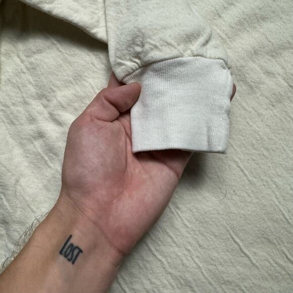 Duofold Knit Thermal 60s True Vintage White Collar Sweater - Picture 6 of 7